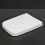 Square Soft Close Toilet Seat Top Fixing Easy Clean White Modern 8