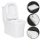Square Soft Close Toilet Seat Top Fixing Easy Clean White Modern 3