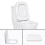 Square Soft Close Toilet Seat Top Fixing Easy Clean White Modern 2