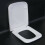 Square Soft Close Toilet Seat Top Fixing Easy Clean White Modern 10
