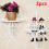 2Pcs Corner Shelf Floating Wall Shelves Storage Display Home Decor 7