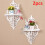 2Pcs Corner Shelf Floating Wall Shelves Storage Display Home Decor 8