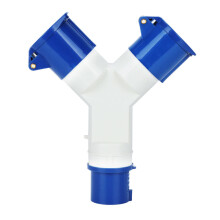 2 Way 16 Amp 220-250V Electric Hook Up Mains Adaptor Splitter