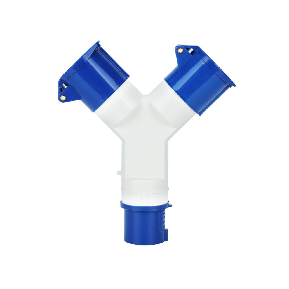 2 Way 16 Amp 220-250V Electric Hook Up Mains Adaptor Splitter-image-OPC-P5W7V6W-NEW