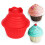 3Pc Giant Cupcake σχήμα σιλικόνης καλούπι κέικ σιλικόνης 2