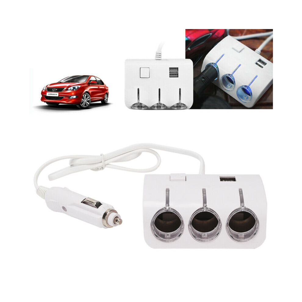 3 Way Car Cigarette Lighter Socket Splitter Charger Power Adapter 12V 613310292661