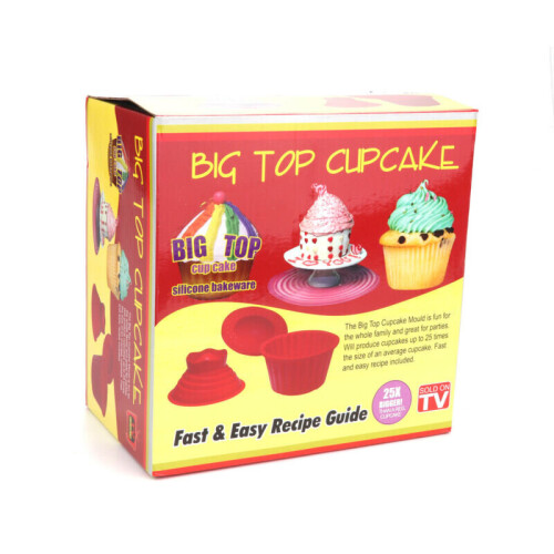 3Pc Giant Cupcake σχήμα σιλικόνης καλούπι κέικ σιλικόνης 2