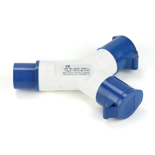 2 δρόμων 16 Amp 220-250V ηλεκτρικό γάντζο επάνω στον διαχωριστή προσαρμογέα δικτύου 1