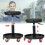 Workshop Stool Adjustable Height Rotating Garage Seat Working Chair 2