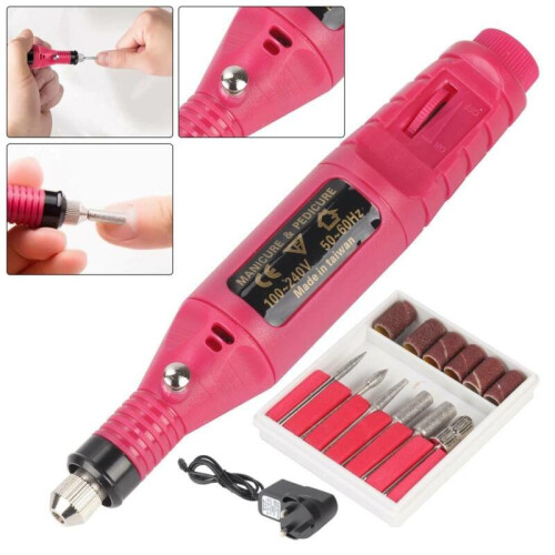 Professional Electric Manicure False Nail Art File Drill Machine Set