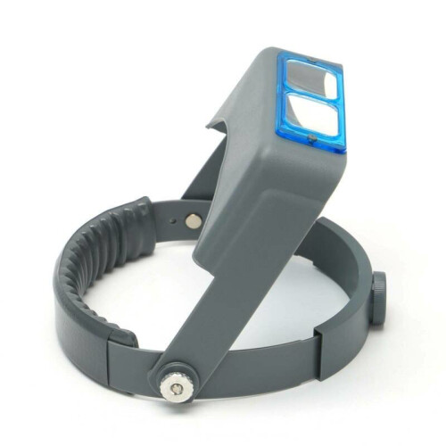 Headband Magnifier Hands Free Magnifying Glass Optivisor 4 Lense