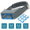 Headband Magnifier Hands Free Magnifying Glass Optivisor 4 Lense 11