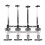 4 Bottle Stand Wall Mounted Dispenser Drinks Wine Steel Bar Optics 5