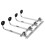 4 Bottle Stand Wall Mounted Dispenser Drinks Wine Steel Bar Optics 3