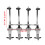 4 Bottle Stand Wall Mounted Dispenser Drinks Wine Steel Bar Optics 2