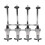 4 Bottle Stand Wall Mounted Dispenser Drinks Wine Steel Bar Optics 6