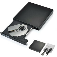 External DVD CD RW Disc Burner Drive Reader Windows Mac Laptop PC