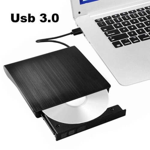 3.0 External DVD-RW Drive Slim RW CD R Burner Copier Reader Rewriter 1