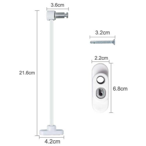 8Pc Window Door Restrictor Security Cable Key Lock Child Baby Safety 2