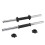 18" Chrome Dumbbell Bars + Spinlock Collars Weight Lifting Gym Set 1" 1
