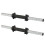 18" Chrome Dumbbell Bars + Spinlock Collars Weight Lifting Gym Set 1" 8
