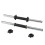 18" Chrome Dumbbell Bars + Spinlock Collars Weight Lifting Gym Set 1" 9