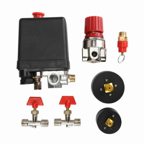 Pressure Switch Air Valve Manifold Compressor Control Regulator Gauges 1