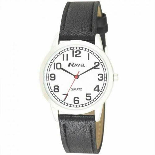 Ravel R0132.11.1 Gents Easy Read Watch with pu Croc Leather Extra Long ...