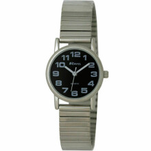 Ravel R0208.03.2 Ladies Easy Read Watch with Chrome Expanding Bracelet