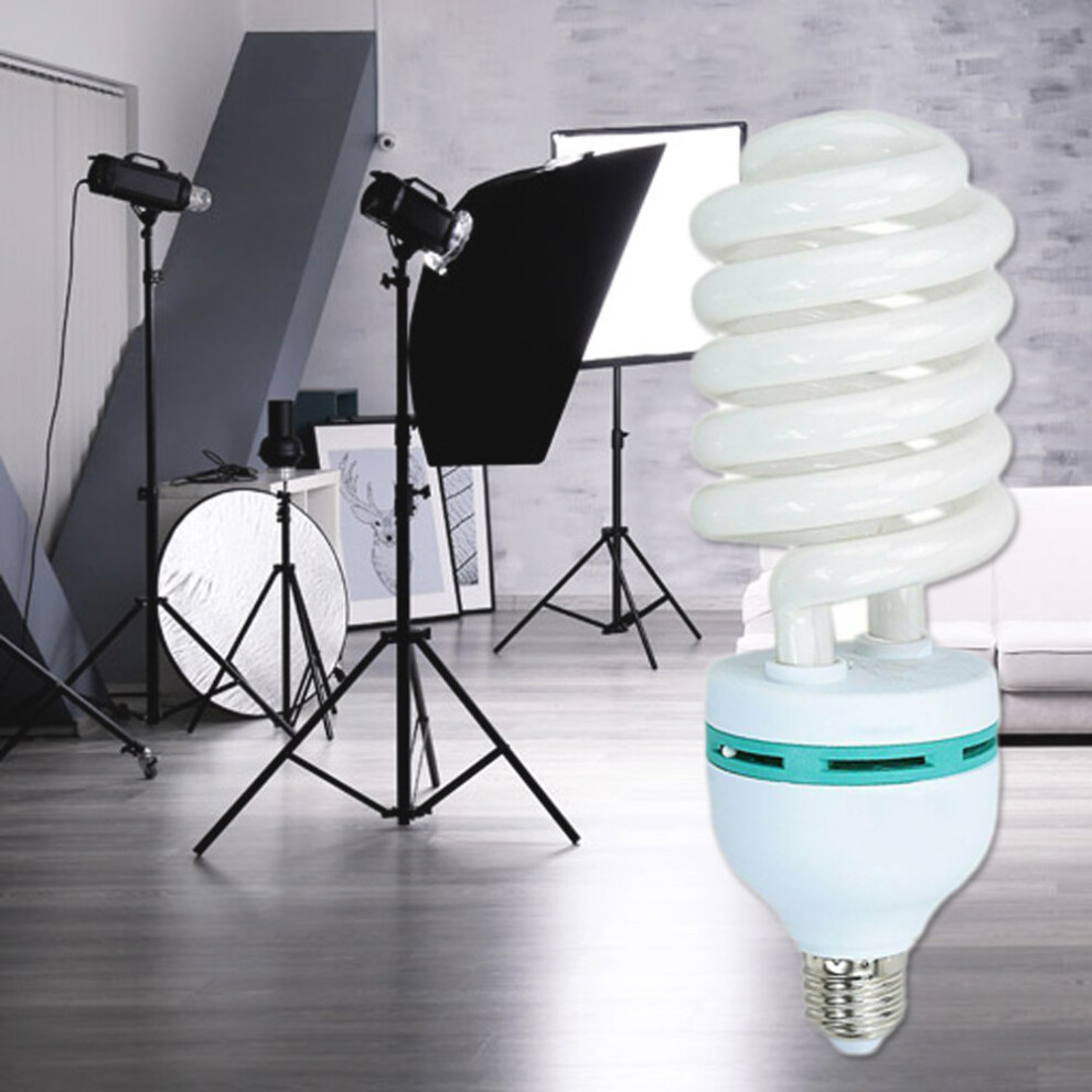 150W 5500K E27 Photography Studio Compact Fluorescent Spiral Bulb Day Light Lamp