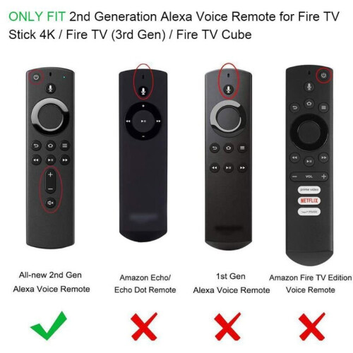 For Amazon Fire TV Stick &Voice Remote Controller Shockproof Color Case Cover 1