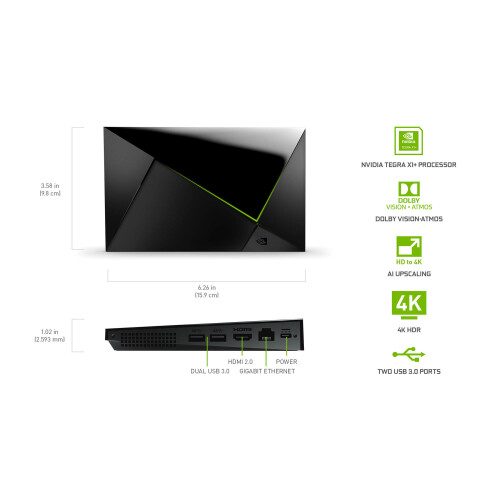 NVIDIA NVIDIA SHIELD Android TV Pro HDR 4K UHD Streaming Media Player (2019) 2