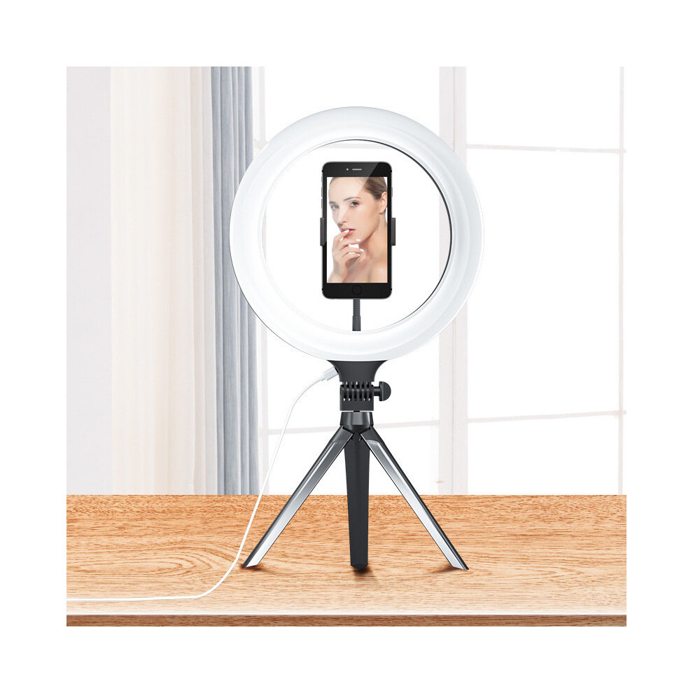 Led Selfie Ring For Vlog Tripod Stand & Phone Holder For Youtube Video Dimmable For Streaming, Makeup Light 783902179745