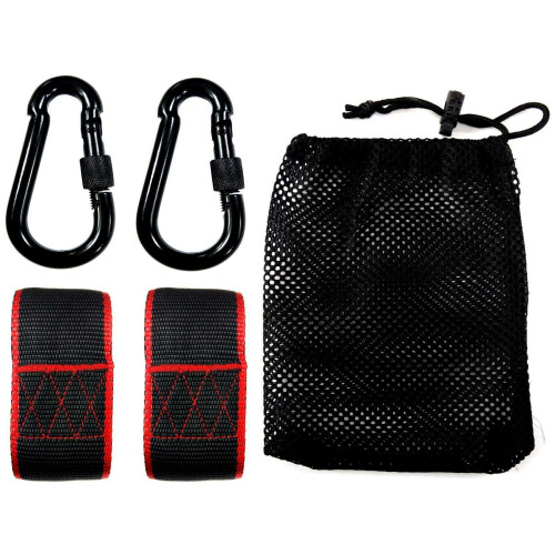 Swing Hammock Tree Hanging Kit Rope Strap Hook Carabiner Fittings