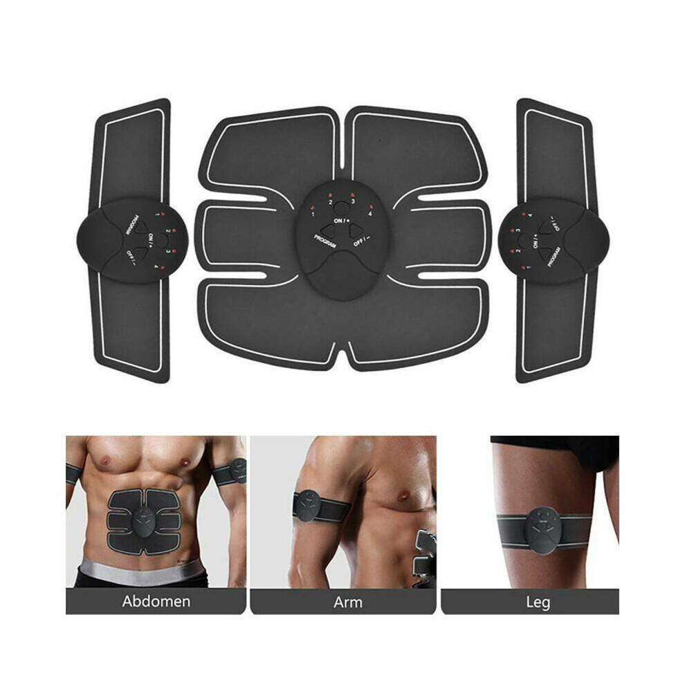 Smart EMS Fitness Belt Abs Muscle Toning Trainer Stimulator Kit Men Women-image-OPC-P5W86FQ-NEW