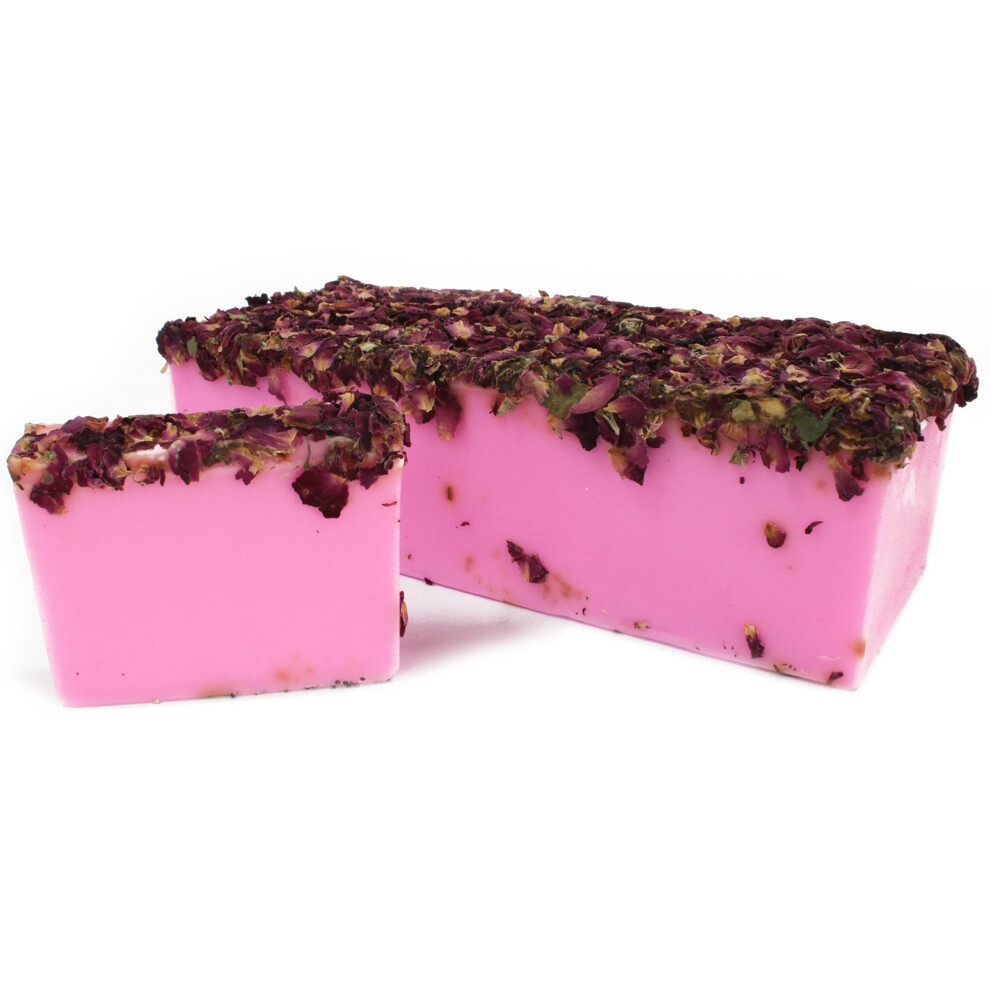 Ancient Wisdom Wild & Natural Hand-Crafted Soap Rose & Rose Petals - 100G Slice