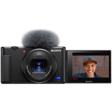 Sony ZV-1 Digitalkamera - Kompakt-Vlogger mit ZEISS 24-70mm f/1,8-2,8, Real-Time Eye AF, 4K30p, Mikrofon, Touchscreen, Bildstabilisierung
