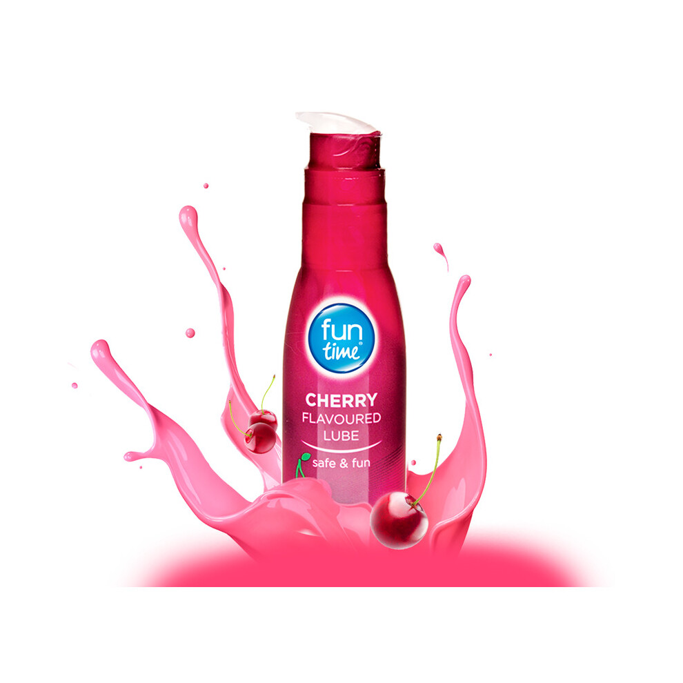 Fun Time (Cherry) Lube Lubricant Water Based Gel Edible Sex