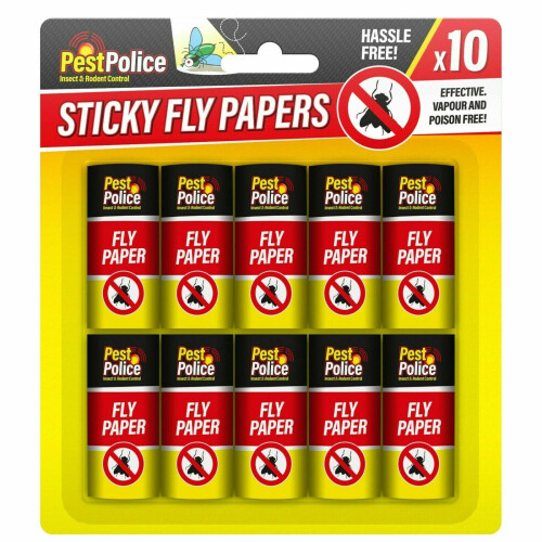 Fly-Catcher-Paper-Sticky-Glue-Insect-Bug-Trap-Killer-Roll-Tape-Strip 2