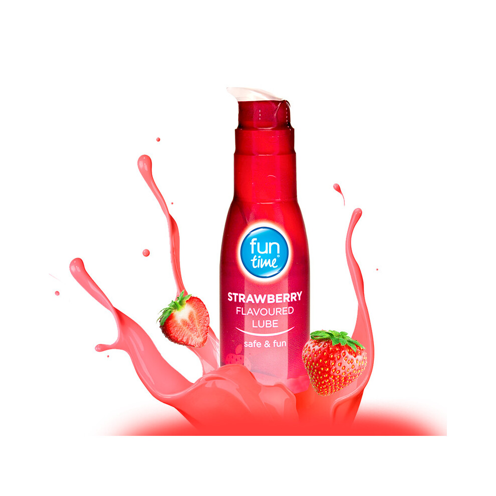 Fun Time (Strawberry) Lube Lubricant Water Based Gel Edible Sex