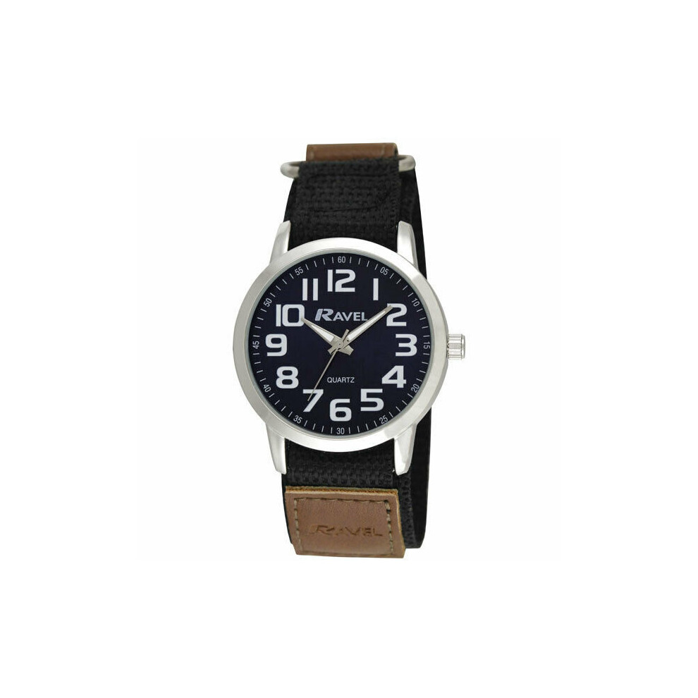 Ravel Gents Easy Read Watch Model R1601.65.23 With Quick Release Strap By Green
