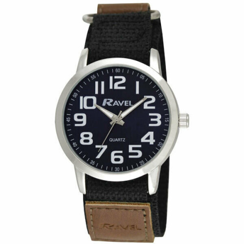 Ravel Gents Easy Read Watch Model R1601.65.23 with Quick Release Strap By Ravel 2