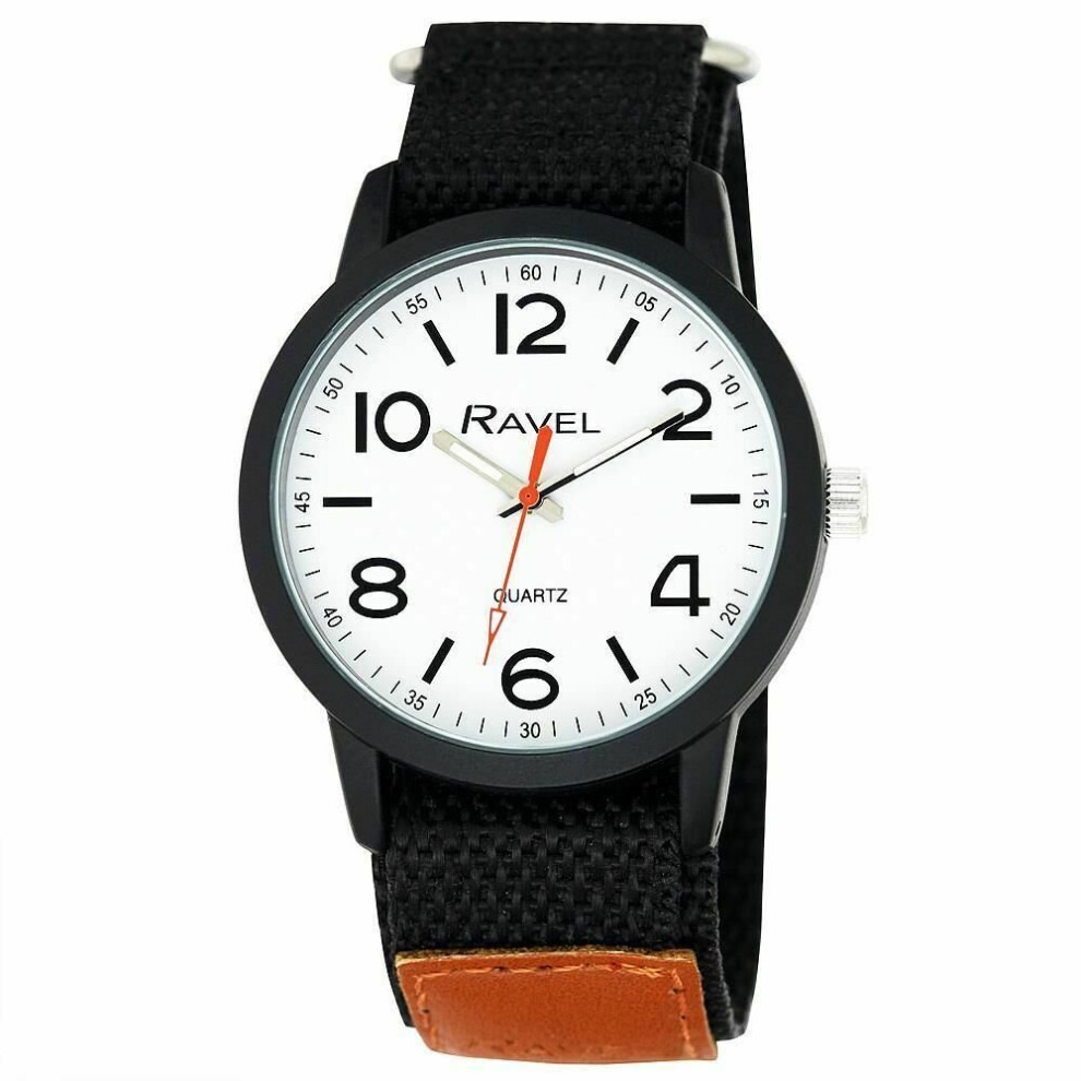 Ravel Gents Easy Read Watch Model R1601.64.13 With Quick Release Strap By Green