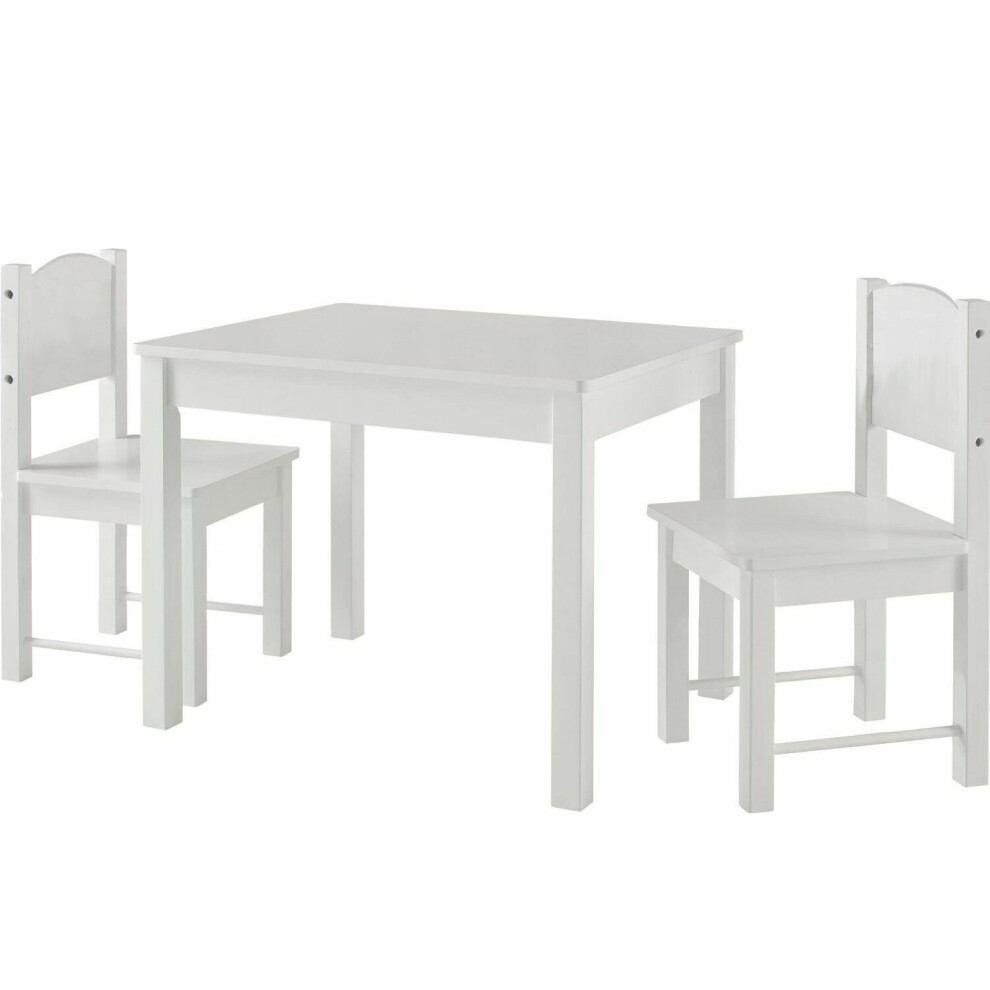 (white table and chair set ) Kids' Table And Chair Set