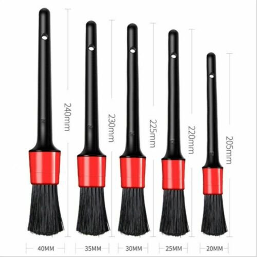Ranpo 5Pcs PP Auto Car Detailing Brushes Dust Cleaning Remover Tool 1