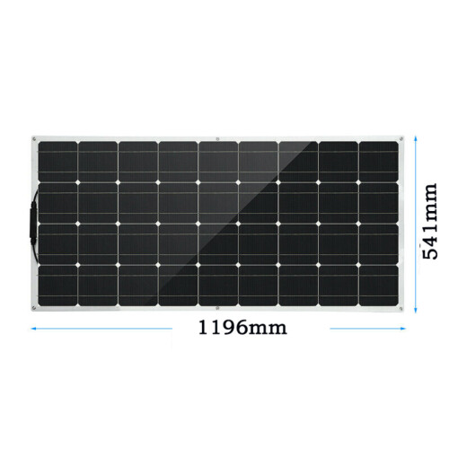 100W 18V Monocrystalline Solar power Panel for 12V Battery Charger 1