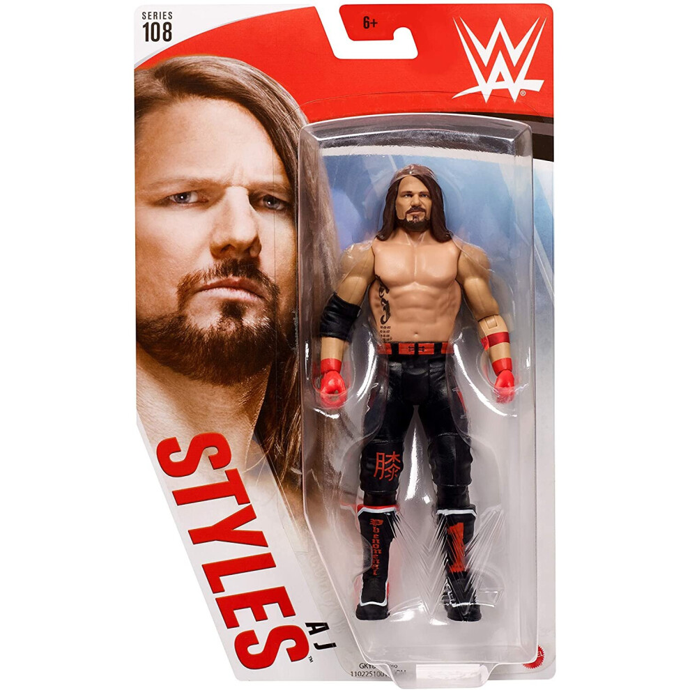 WWE Basic Series 108 AJ Styles Wrestling Action Figure