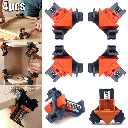 Right Angle Clip 4PCS 90 Degree Clamps Corner Holder Woodworking Tool