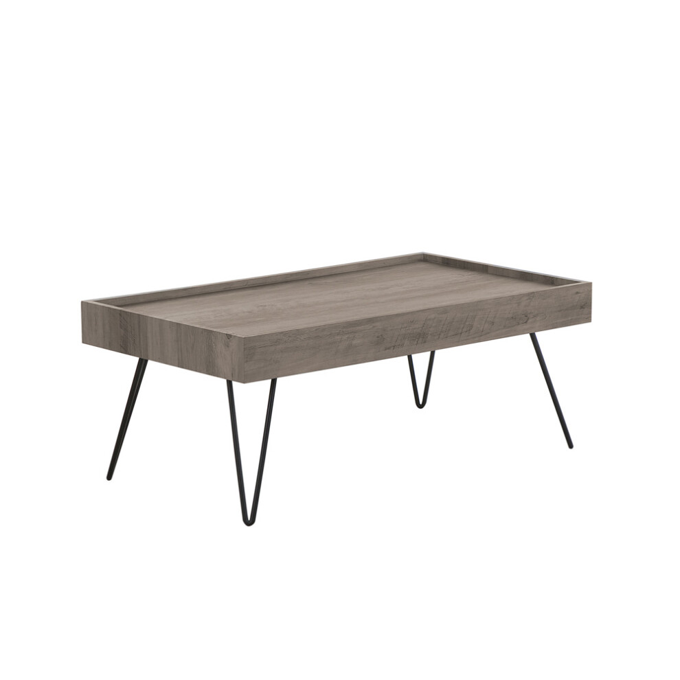 Coffee Table 100 x 60 cm Grey Wood WELTON