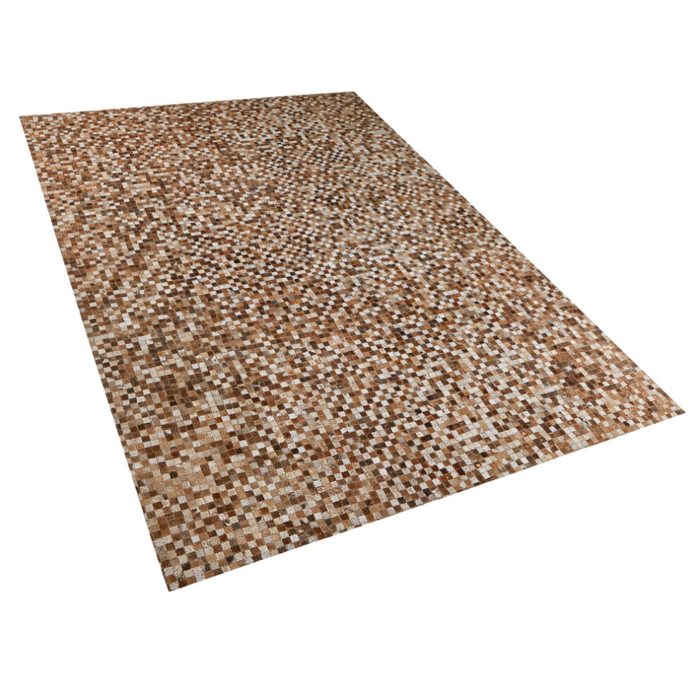 Cowhide Area Rug Brown 140 x 200 cm TORUL